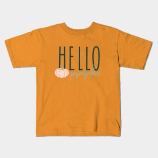 Hello Pumpkin © GraphicLoveShop Kids T-Shirt